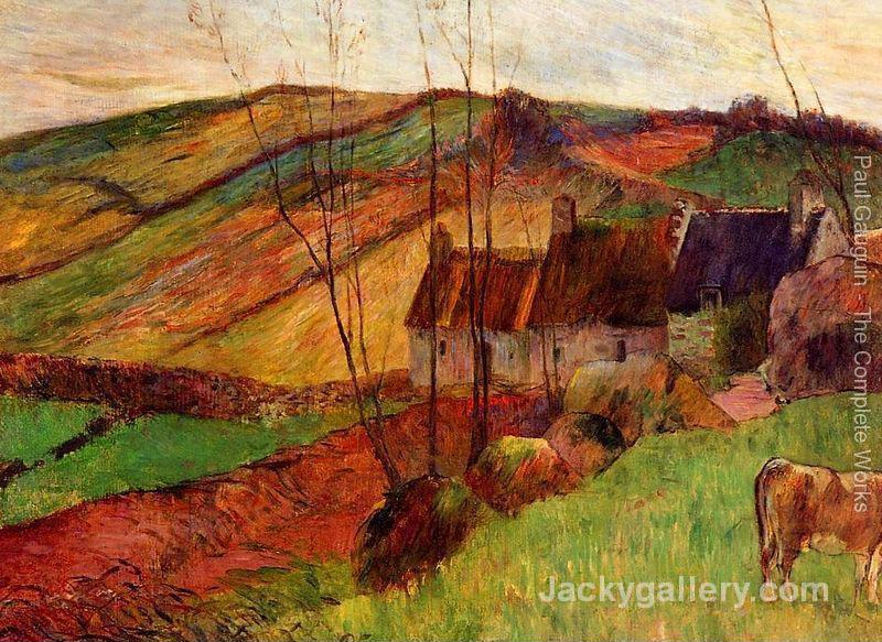 Cottages on Mount Sainte-Marguerite 2 by Paul Gauguin paintings reproduction